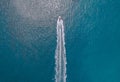 Boats and speedboats on the surface of the sea Royalty Free Stock Photo