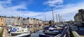 Boats standing in the harbour of Honfleur, Normany, France Royalty Free Stock Photo