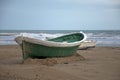 Boats stranded on the beach Royalty Free Stock Photo