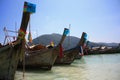 Boats on the Surin Islands.