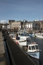 Boats on Sutton Harbour Plymouth Devon UK