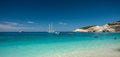 Porto Katsiki Beach in summer season, Lefkada, Greece