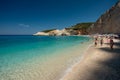 Porto Katsiki Beach in summer season, Lefkada, Greece