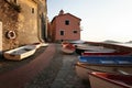 Boats in Tellaro Royalty Free Stock Photo