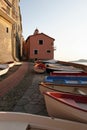 Boats in Tellaro Royalty Free Stock Photo