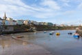 Boats in Tenby harbour Pembrokeshire Wales UK Royalty Free Stock Photo