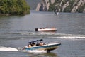 Boats with tourists on The Danube River Royalty Free Stock Photo