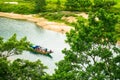 Boats for transporting tourists to Phong Nha cave, Phong Nha - Ke Bang national park, Viet Nam