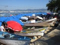 Boats and Umbrellas at Acapulco Public Beach