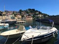 Boats in Villefranche-Sur-Mer marina, South of France