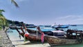 Boats waiting in Phi Phi Island