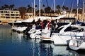 Boats on Water at Marina Del Ray in Southern California Royalty Free Stock Photo