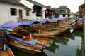 Boats in water town in China