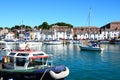 Boats in Weymouth harbour. Royalty Free Stock Photo