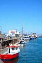 Boats in Weymouth harbour. Royalty Free Stock Photo