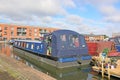 Boats in Worcester Canal Basin Royalty Free Stock Photo