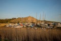 Boats and yachts anchored at the Marina on a sunny day Weston Super Mare Somerset UK Royalty Free Stock Photo