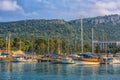 Boats and yachts in the Bay of Kemer