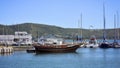 Boats and yachts in the harbor