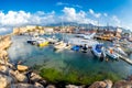 Boats and yachts in Kyrenia Girne harbour. Cyprus