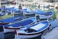 Boats and yachts moored in the port of Nice Royalty Free Stock Photo