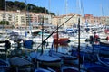 Boats and yachts moored in the port of Nice Royalty Free Stock Photo