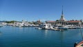 Boats and yachts in the seaport of Sochi, Krasnodar region