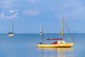 Boats tropical island Koh Phayam Ao Khao Kwai Beach Thailand