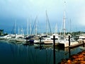 Boats and yatchs on the harbour