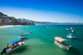 Boats in Yelapa, Jalisco, Mexico Royalty Free Stock Photo