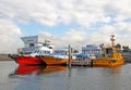 BOATS AT YOKOHAMA PORT, JAPAN