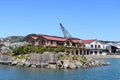 Boatshed and The Rowing Club buildings, Wellington Royalty Free Stock Photo