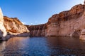 Boattrip on Lake Powel in the United States. Famous of the red stones