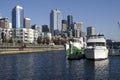 Boatyard at Seattle Waterfront Royalty Free Stock Photo
