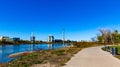 Bob Kerrey cable stayed pedestrian bridge Omaha Nebraska