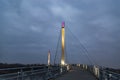 Bob Kerrey foot bridge Omaha Nebraska at night