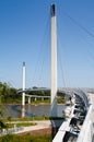 Bob Kerrey Pedestrian Bridge Royalty Free Stock Photo