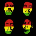 Bob Marley portrait Royalty Free Stock Photo