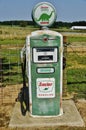 Route 66 vintage gas pumps in Missouri .