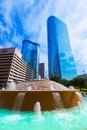Bob and Vivian Smith fountain in Houston Texas Royalty Free Stock Photo