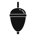 Bobber lure icon, simple style Royalty Free Stock Photo