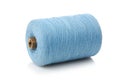 bobbin with blue thread isolated Royalty Free Stock Photo