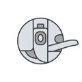 Bobbin case color icon Royalty Free Stock Photo