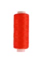 Bobbin of red thread isolated Royalty Free Stock Photo