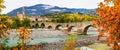 Bobbio - beautiful ancient town with impressive roman bridge, It Royalty Free Stock Photo
