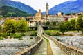 Bobbio - beautiful ancient town with impressive roman bridge, It