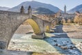 Bobbio - Val Trebbia river - Bridge - Piacenza - Emilia Romagna Royalty Free Stock Photo