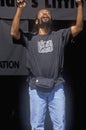 Bobby McFerrin sings to kids at the Rainforest Benefit, Greek Theater, Los Angeles, California