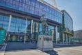Bobby Moore Statue in front of Wembley Stadium Royalty Free Stock Photo