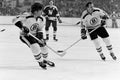 Bobby Orr and Wayne Cashman, Boston Bruins Royalty Free Stock Photo